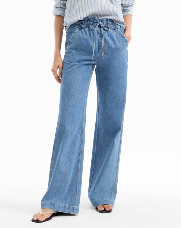 Dunford Wide-Leg Drawstring Pant
