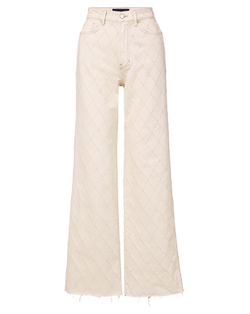 Taylor Diamond Printed Wide-Leg Jean