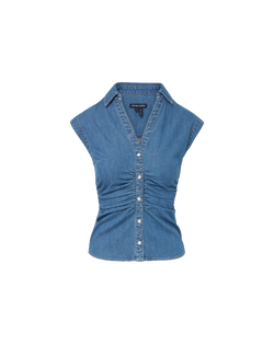 Sera Denim Button-Down Shirt