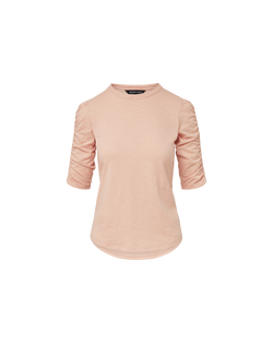 Waldorf Ruched-Sleeve T-Shirt