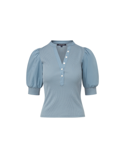 Coralee Puff-Sleeve T-Shirt