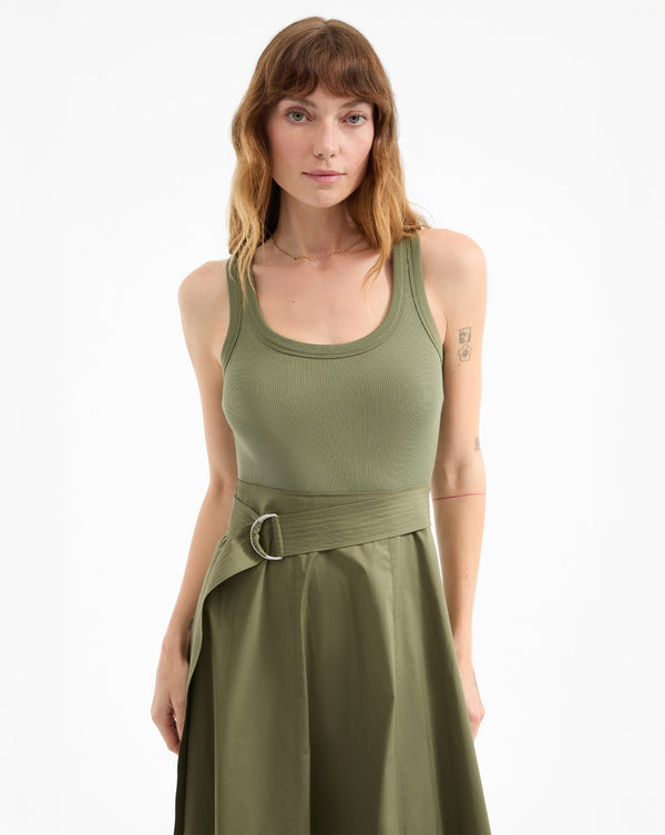 Ennis Belted Midi Dress