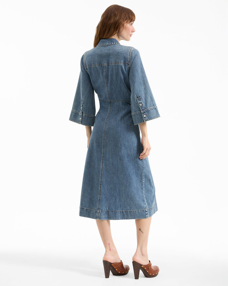 Haydon Denim Midi Shirtdress