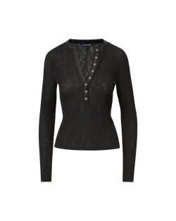 Drexler Ribbed Henley Top