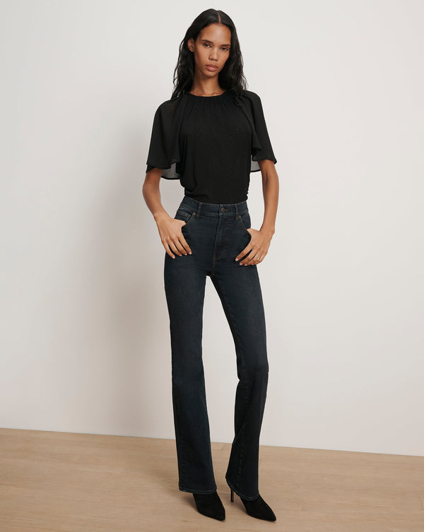 Arisa Chiffon-Sleeve Blouse