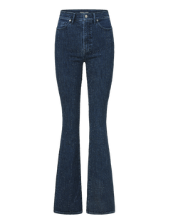 Beverly Rhinestone Skinny-Flare Jean