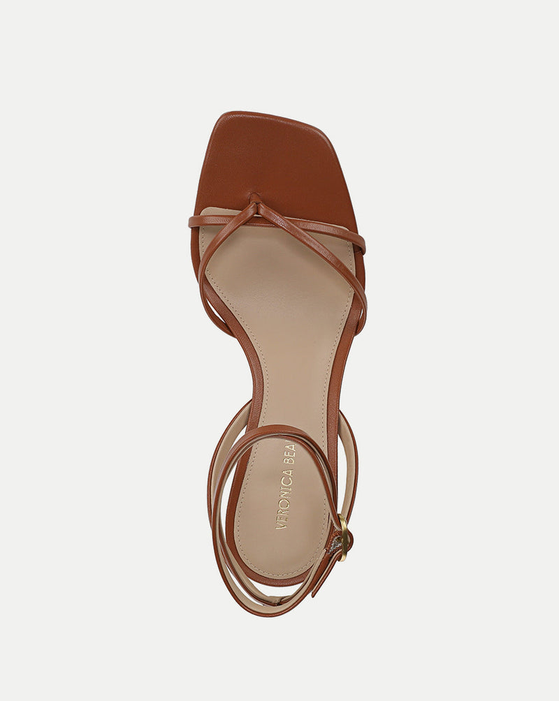 Caterina Leather Ankle-Wrap Sandal