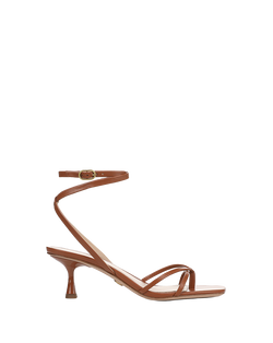 Caterina Leather Ankle-Wrap Sandal