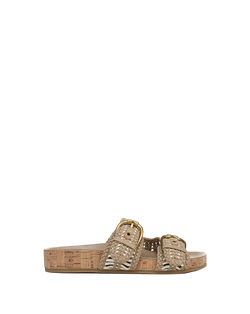 Prue Woven-Leather Sandal
