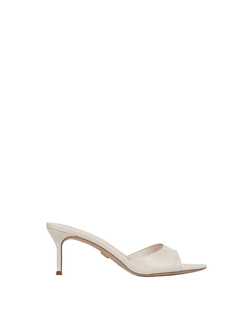 Tia Croc-Embossed Sandal