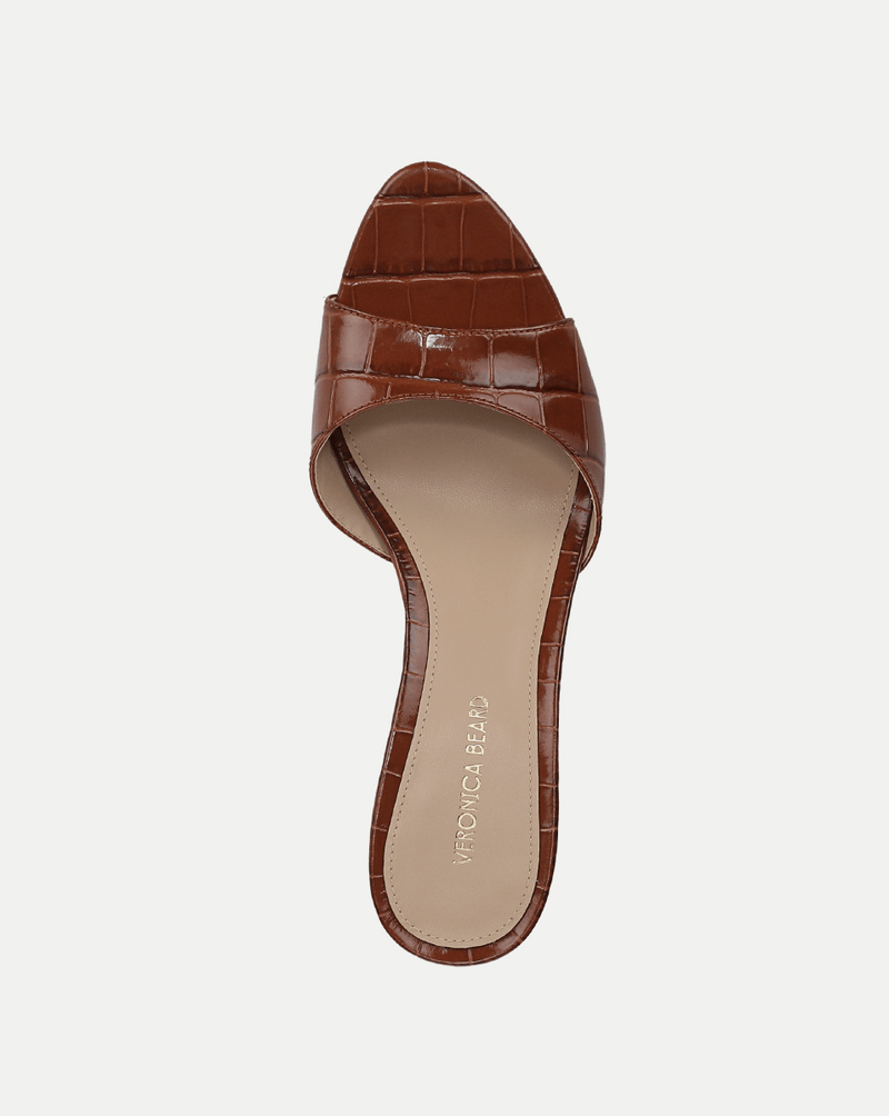 Tia Croc-Embossed Sandal