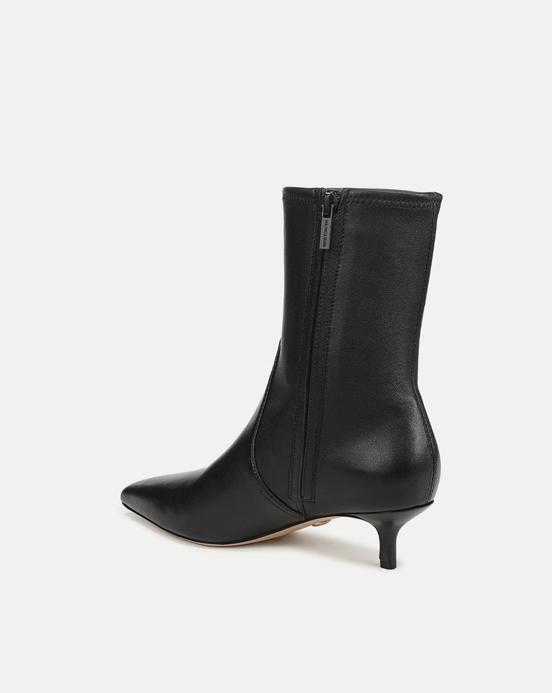Lisa Stretch Kitten-Heel Bootie