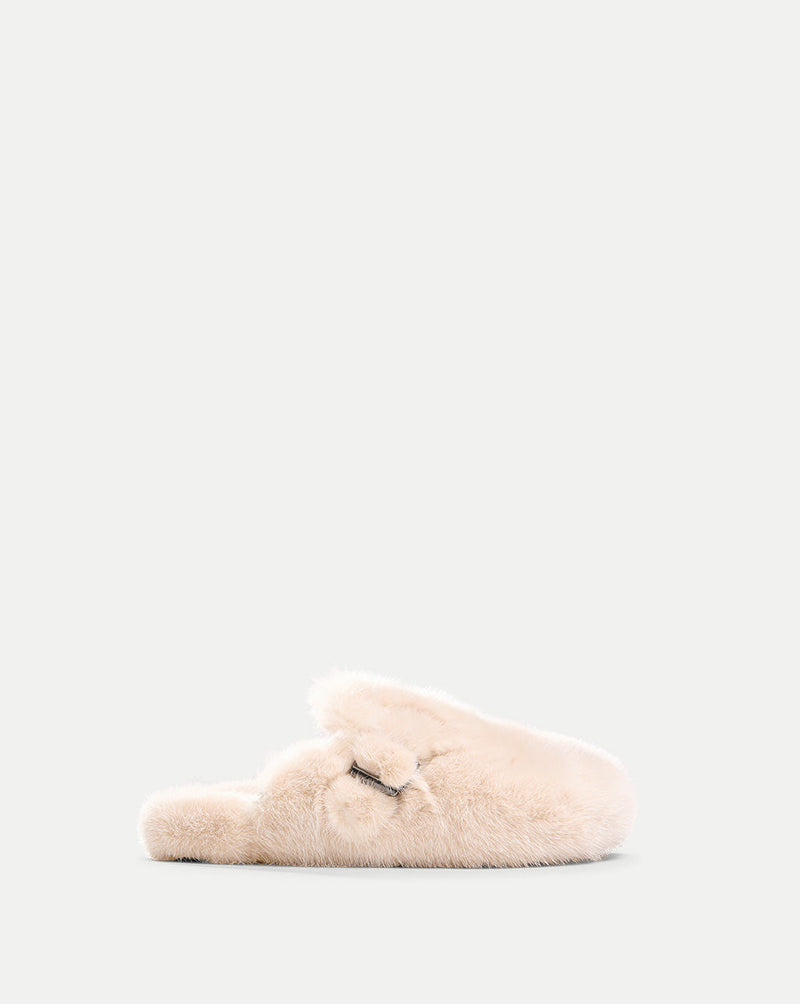 Mink Clog Slippers