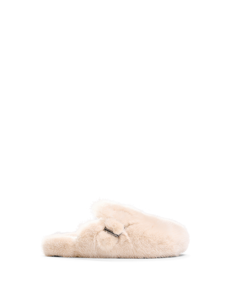 Mink Clog Slippers
