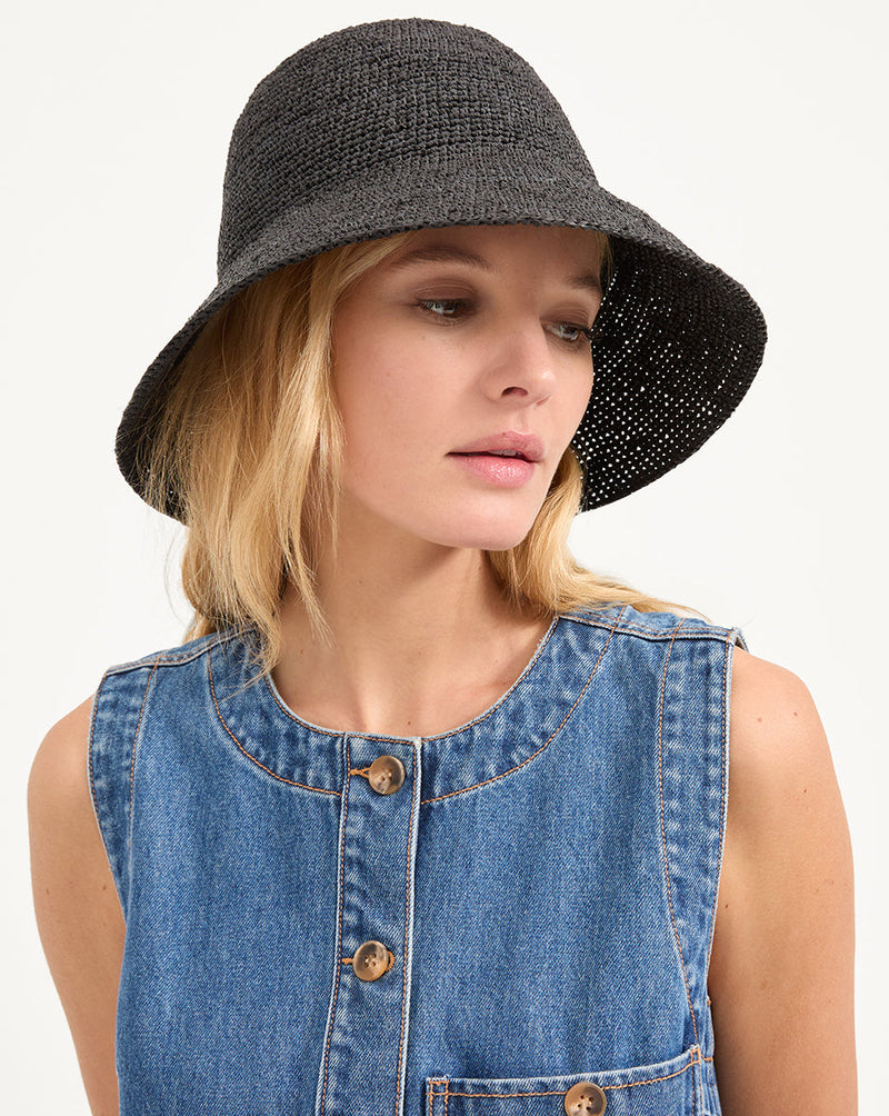 Felix Raffia Straw Bucket Hat