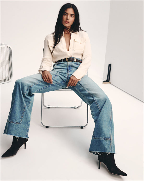 Taylor Wide-Leg Jean with Chaps