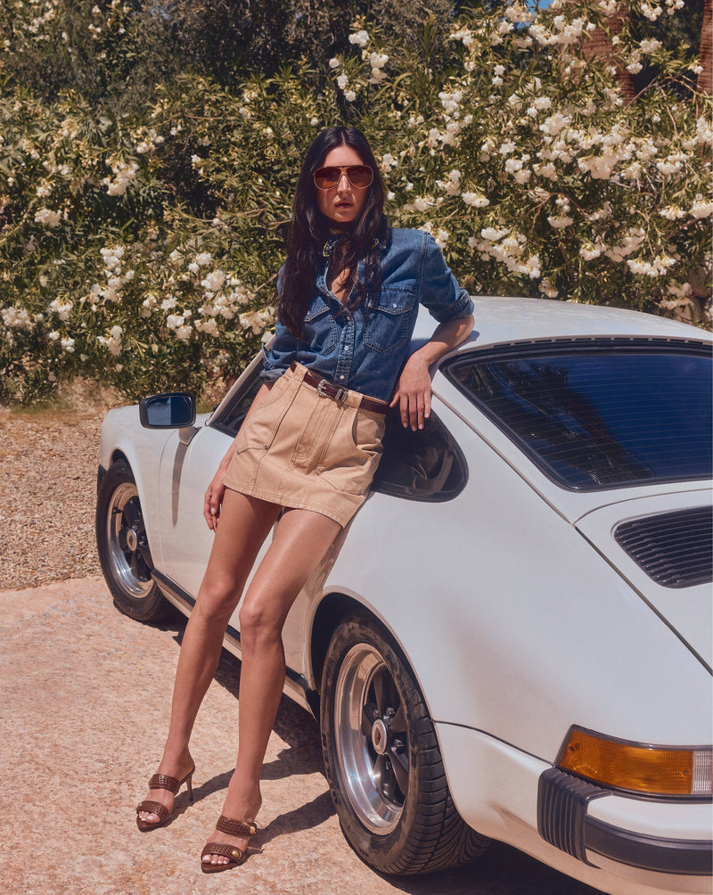 Stelene Denim Mini Skirt