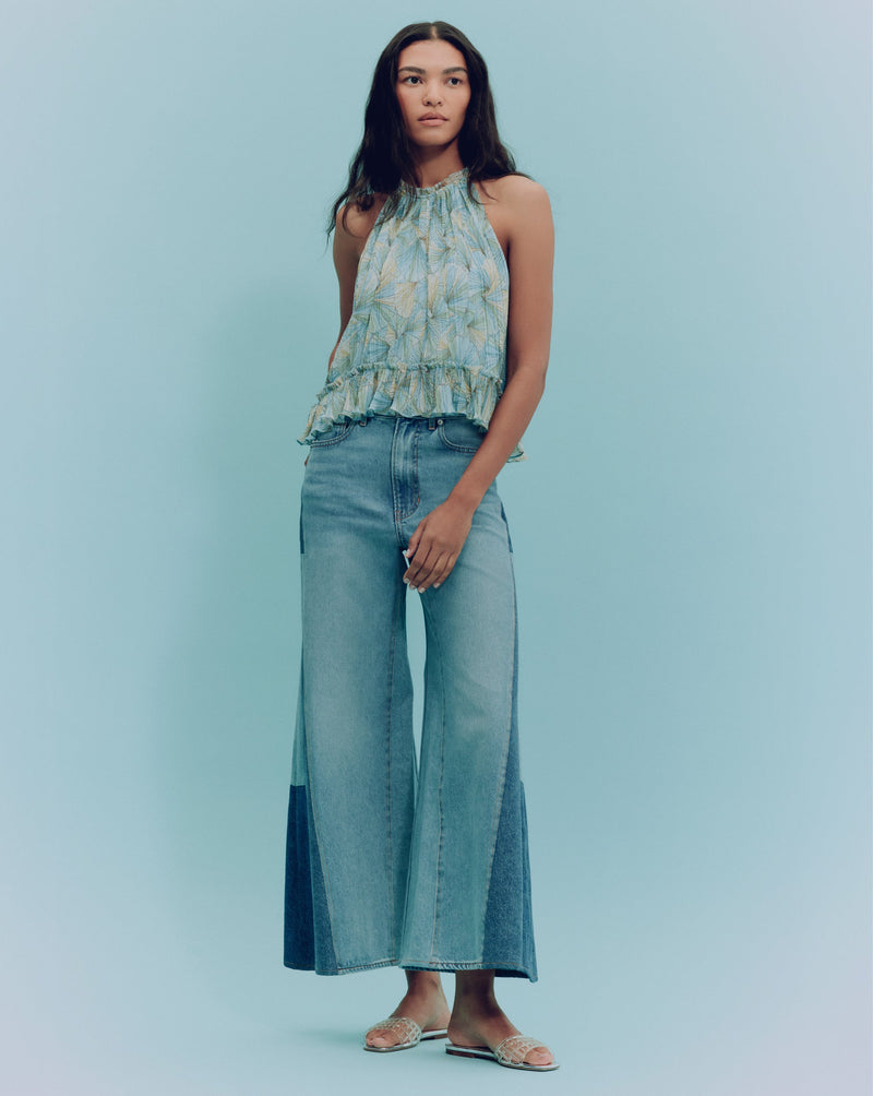 Renee Pleated Halter Top