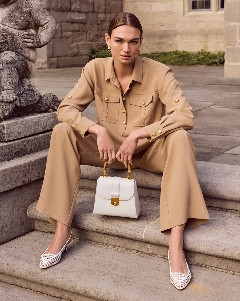 Bamboo-Handle Avenue Bag