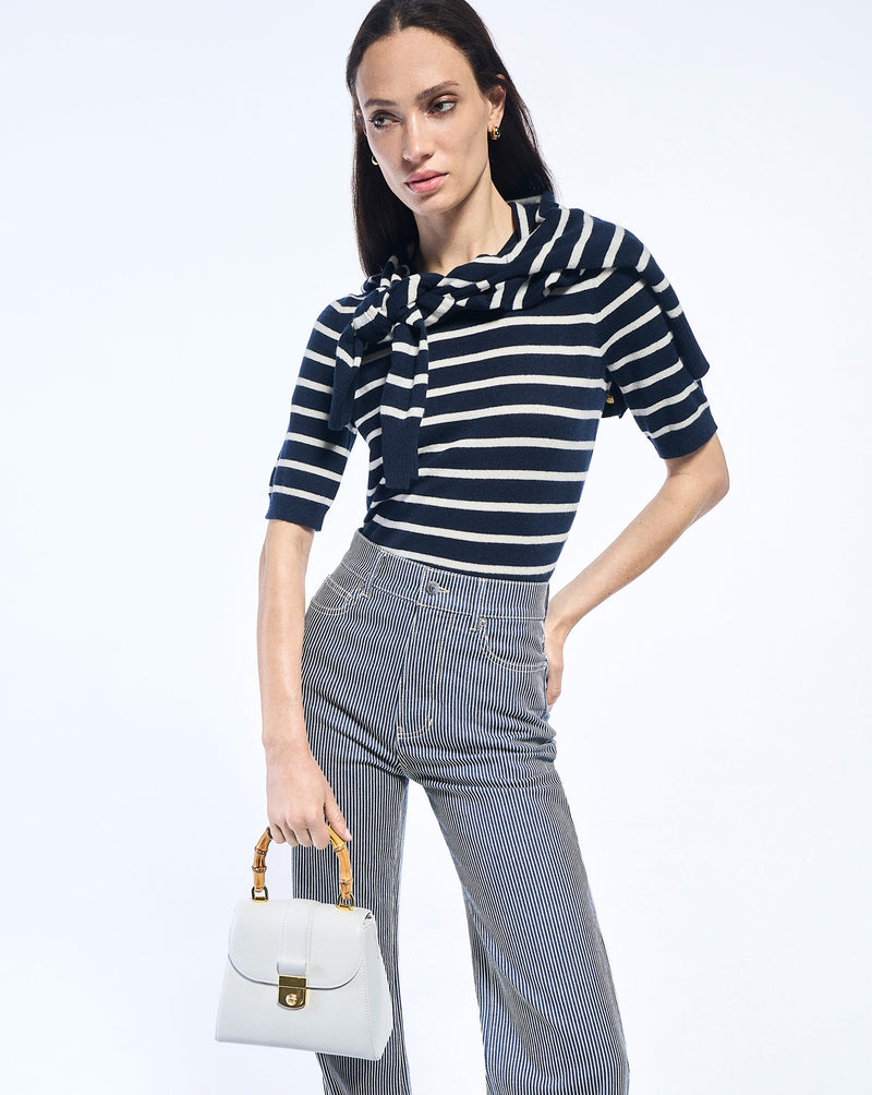 Shana Cashmere Striped Sweater