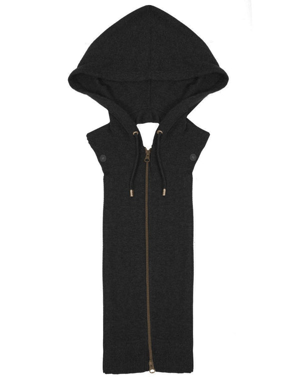 Cashmere Hoodie Dickey With Cuffs