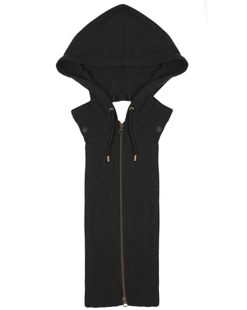 Cashmere Hoodie Dickey With Cuffs