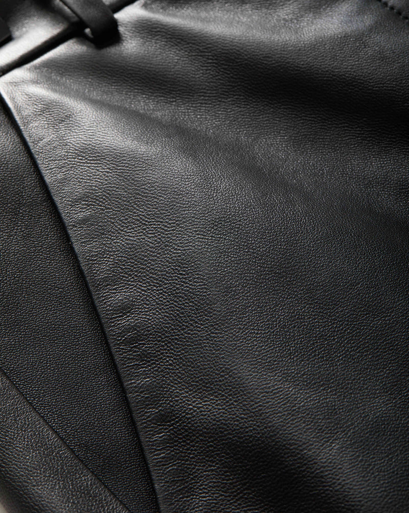 Maxine Leather Midi Skirt